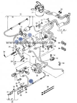 Trubka paliva Audi A4, A6 05-08, A8 04-07, 059130241BN